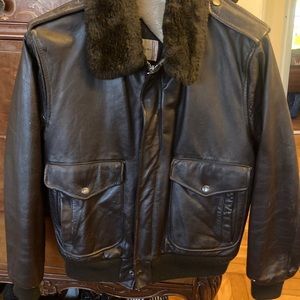 Leather Aviator Jacket